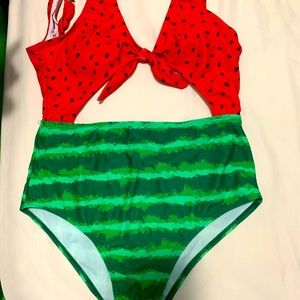Watermelon One Piece Swimsuit NWT